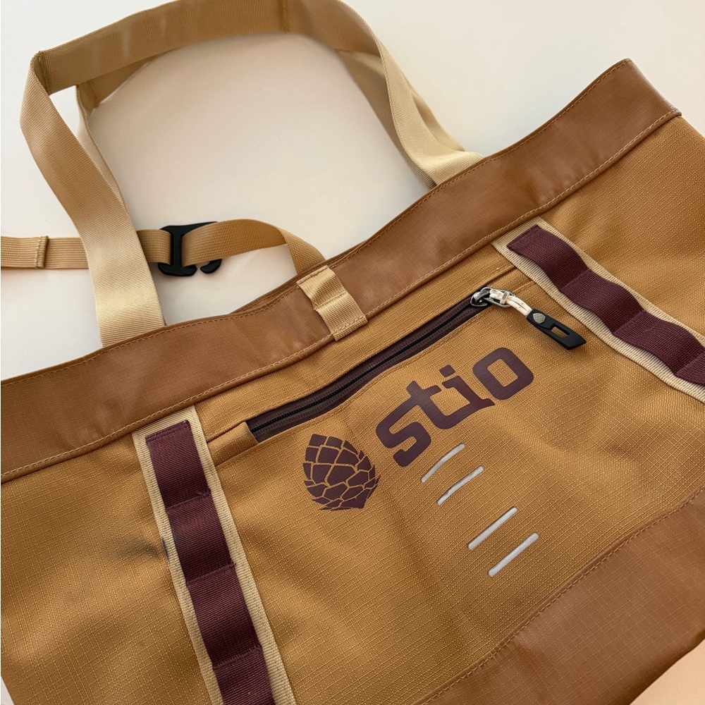 Stio Tan and Brown Duffel Bag